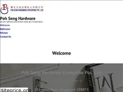 Sites similar to pohsenghardware.com.sg