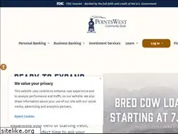 Sites similar to pointswestbank.com
