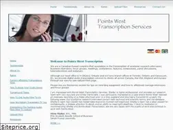 Sites similar to pointswesttranscription.com