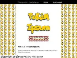 Sites similar to pokemipsum.com