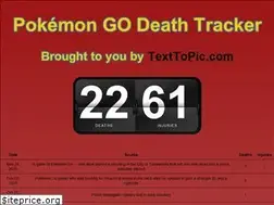 Sites similar to pokemongodeathtracker.com
