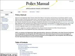 Sites similar to policy.appstate.edu