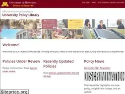 Sites similar to policy.umn.edu