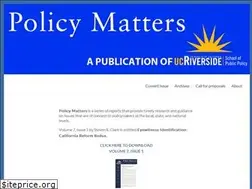 Sites similar to policymatters.ucr.edu