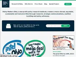 Sites similar to policymattersohio.org
