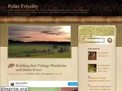 Sites similar to politefrivolity.blogspot.com