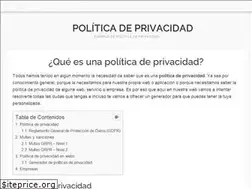Sites similar to politicadeprivacidad.net
