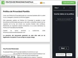 Sites similar to politicadeprivacidadplantilla.com