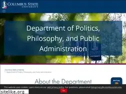 Sites similar to politicalscience.columbusstate.edu