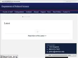 Sites similar to politicalscience.olemiss.edu