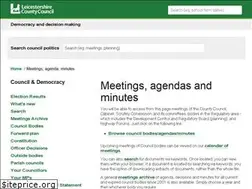 Sites similar to politics.leics.gov.uk