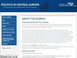 Sites similar to politicsincentraleurope.eu