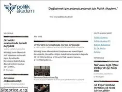 Sites similar to politikakademi.org