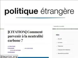 Sites similar to politique-etrangere.com