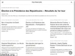Sites similar to politique.org