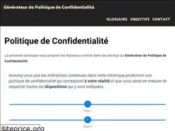 Sites similar to politiquedeconfidentialite.ca