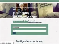 Sites similar to politiqueinternationale.com