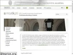 Sites similar to politologia.tk.mta.hu