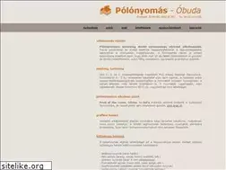 Sites similar to polonyomas-obuda.hu