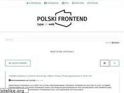 Sites similar to polskifrontend.pl