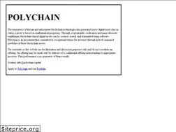 Sites similar to polychain.capital