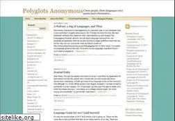 Sites similar to polyglotsanonymous.com
