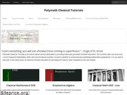 Sites similar to polymathclassical.com