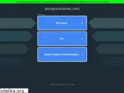 Sites similar to pompousnames.com