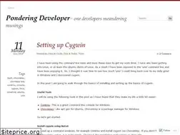 Sites similar to ponderingdeveloper.com