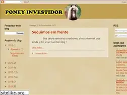 Sites similar to poneyinvestidor.blogspot.com
