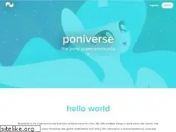 Sites similar to poniverse.net