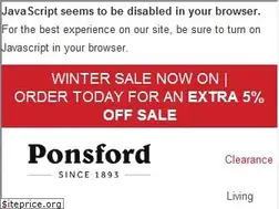 Sites similar to ponsford.co.uk