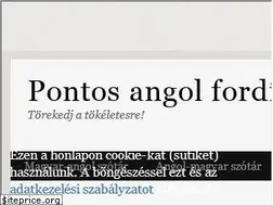 Sites similar to pontosangolforditas.hu