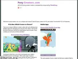 Sites similar to ponycreators.com