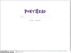 Sites similar to ponyhead.com