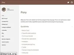 Sites similar to ponylang.io