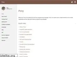 Sites similar to ponylang.org