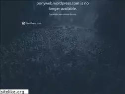 Sites similar to ponyweb.wordpress.com