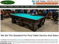 Sites similar to pooltableservice.com
