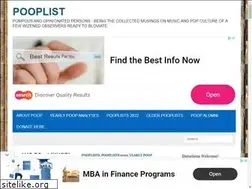 Sites similar to pooplist.net
