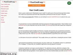 Sites similar to poorcredit.org