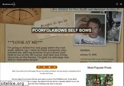 Sites similar to poorfolkbows.com