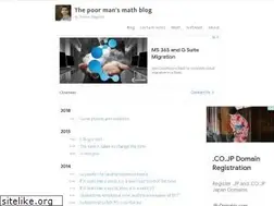 Sites similar to poormansmath.net