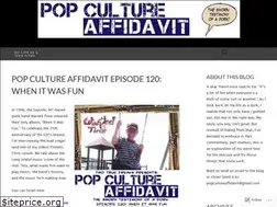 Sites similar to popcultureaffidavit.com