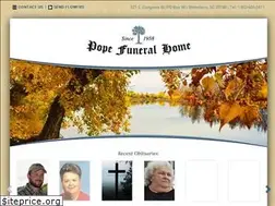 Sites similar to popefuneralhomesc.com