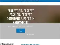 Sites similar to popesclothiers.com