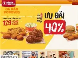 Sites similar to popeyes.vn