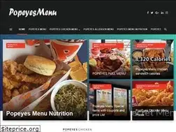 Sites similar to popeyesmenu.com