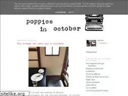 Sites similar to poppiesoctober.blogspot.com