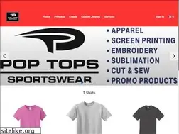 Sites similar to poptopssportswear.com
